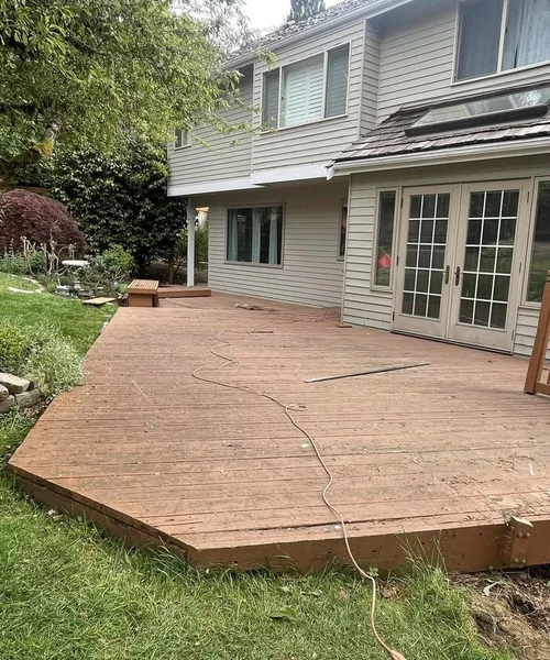 Installation of pavers. Retaining wall. Children's play area and installation of lights in Snohomish 